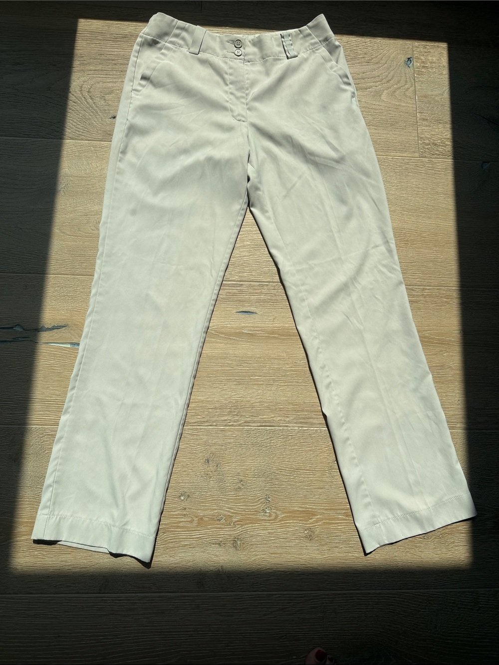 Nike Women's Cream Straight-Leg Golf Pants